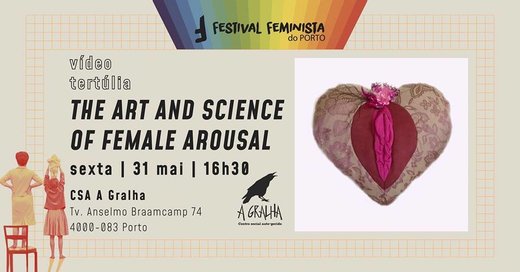 Cartaz The Art and Science of Female Arousal 31 Maio 2019 Festival feminista do Porto