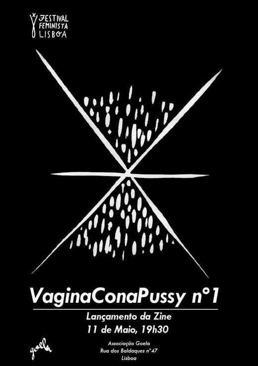 Cartaz VaginaConaPussy nº1 11 de Maio de 2019 Festival Feminista de Lisboa