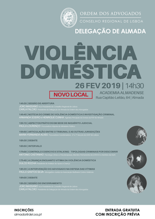 Cartaz VIOLÊNCIA DOMÉSTICA | Almada 2019-02-26
