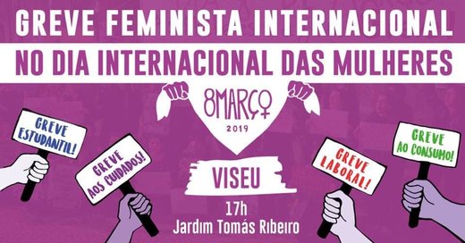 Cartaz Viseu | Concentração Feminista 2019-03-08