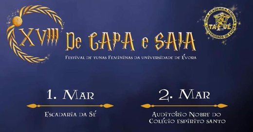 Cartaz XVIII De Capa e Saia 1-2 Março 2019
