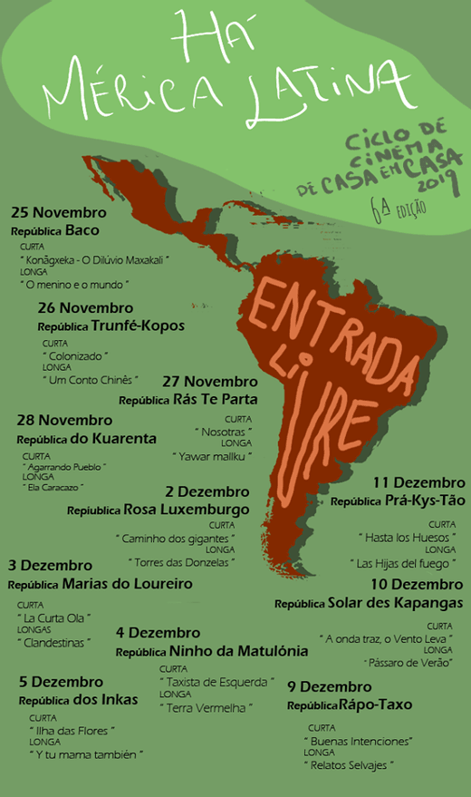 Cartaz Ciclo de Cinema de Casa em Casa - República Marias do Loureiro 3 Dezembro 2019 República Das Marias Do Loureiro Coimbra