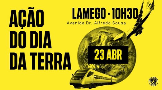 Lamego - Ação do Dia da Terra Greve Climática Estudiantil 21 abril 2021 Portugal